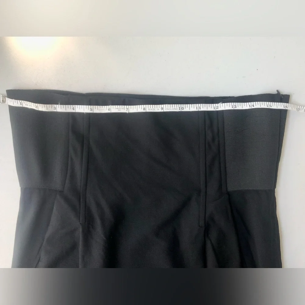 Elizabeth & James Wool Black High Waisted Pencil Skirt Size 6